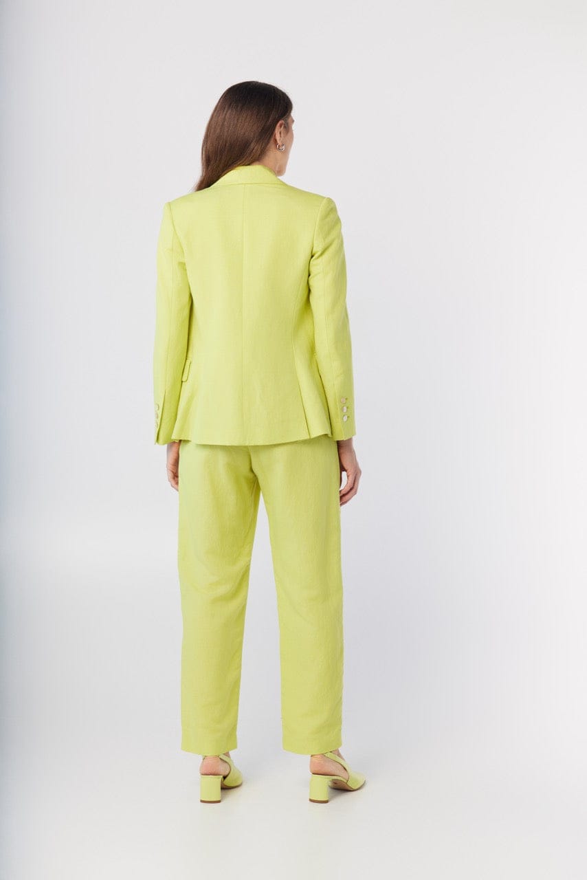 Tilda Blazer in Lemongrass Linen Blend Jackets CHRISTINE ALCALAY