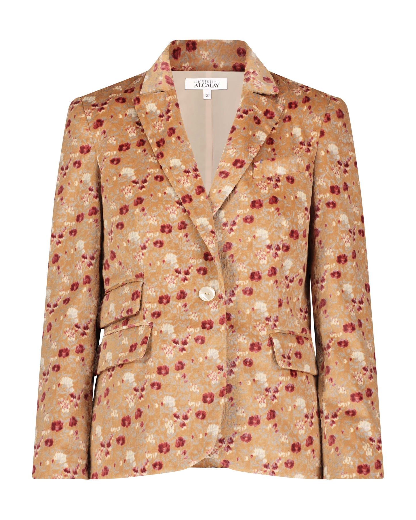 Tilda Jacket in Italian Floral Velvet Jackets CHRISTINE ALCALAY   