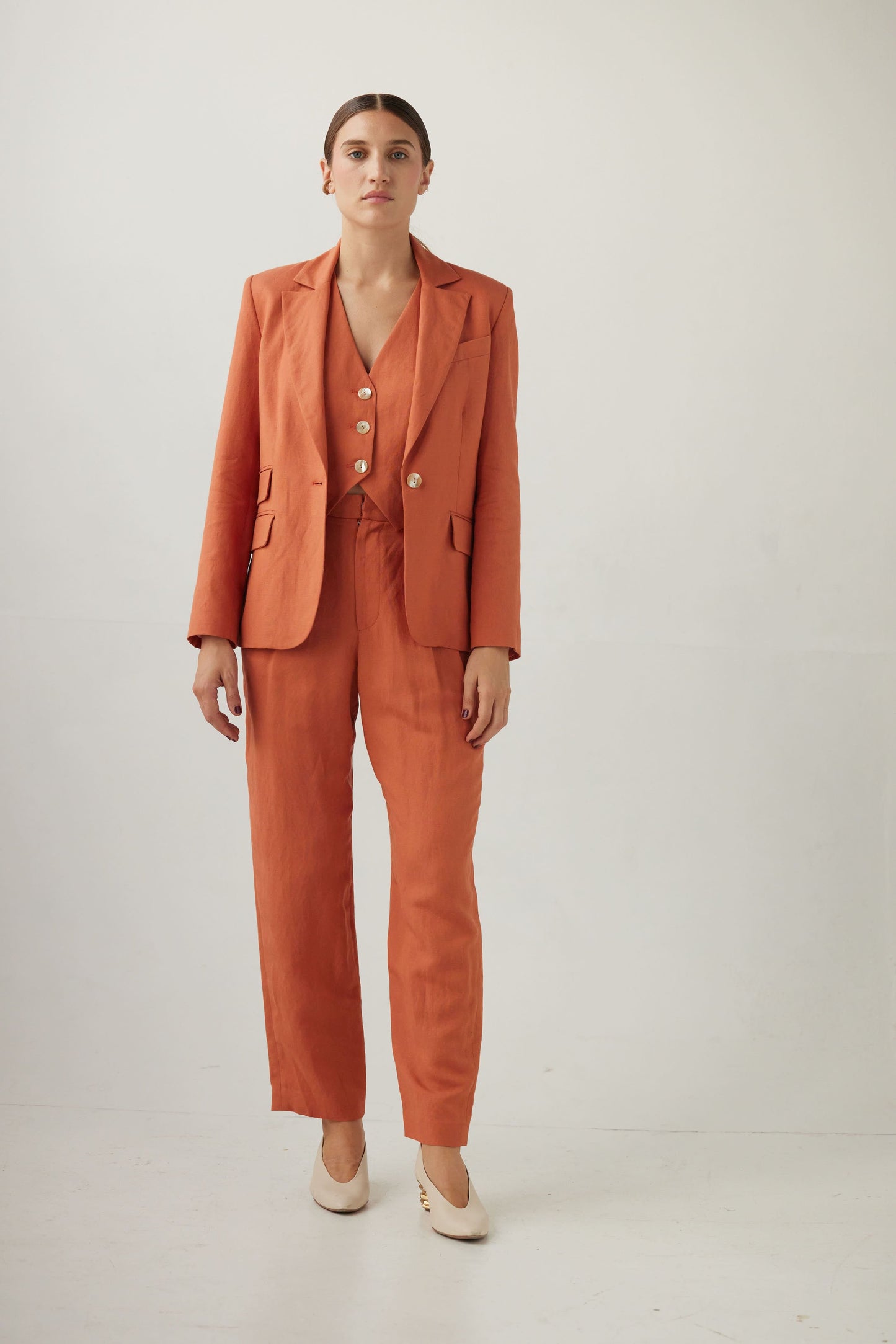 Tilda Jacket in Linen Blend Jackets CHRISTINE ALCALAY   