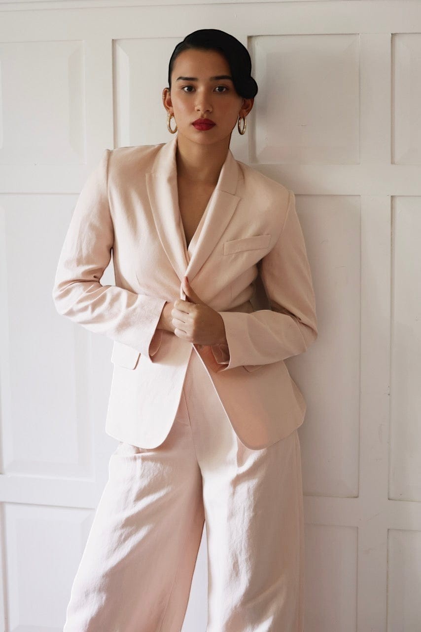 Tilda Double Pocket Blazer in Linen Jackets CHRISTINE ALCALAY