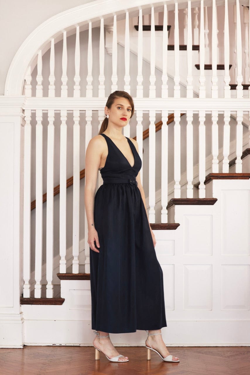Quynh Jumpsuit in Cupro Linen Blend Quynh Jumpsuit in Cupro Linen Blend