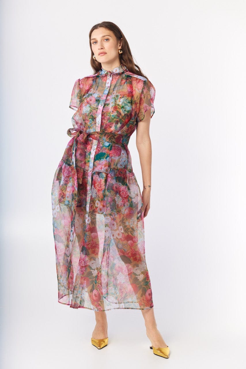 Camelia Jumpsuit in Pom Floral Linen Cotton Jumpsuits CHRISTINE ALCALAY