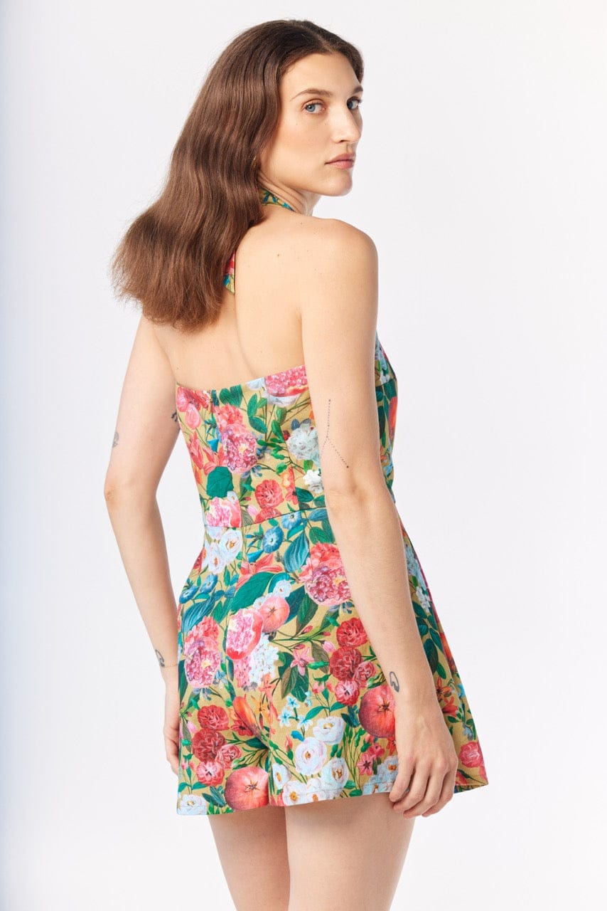 Camelia Jumpsuit in Pom Floral Linen Cotton Jumpsuits CHRISTINE ALCALAY