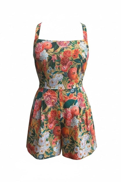 Camelia Jumpsuit in Pom Floral Linen Cotton Jumpsuits CHRISTINE ALCALAY