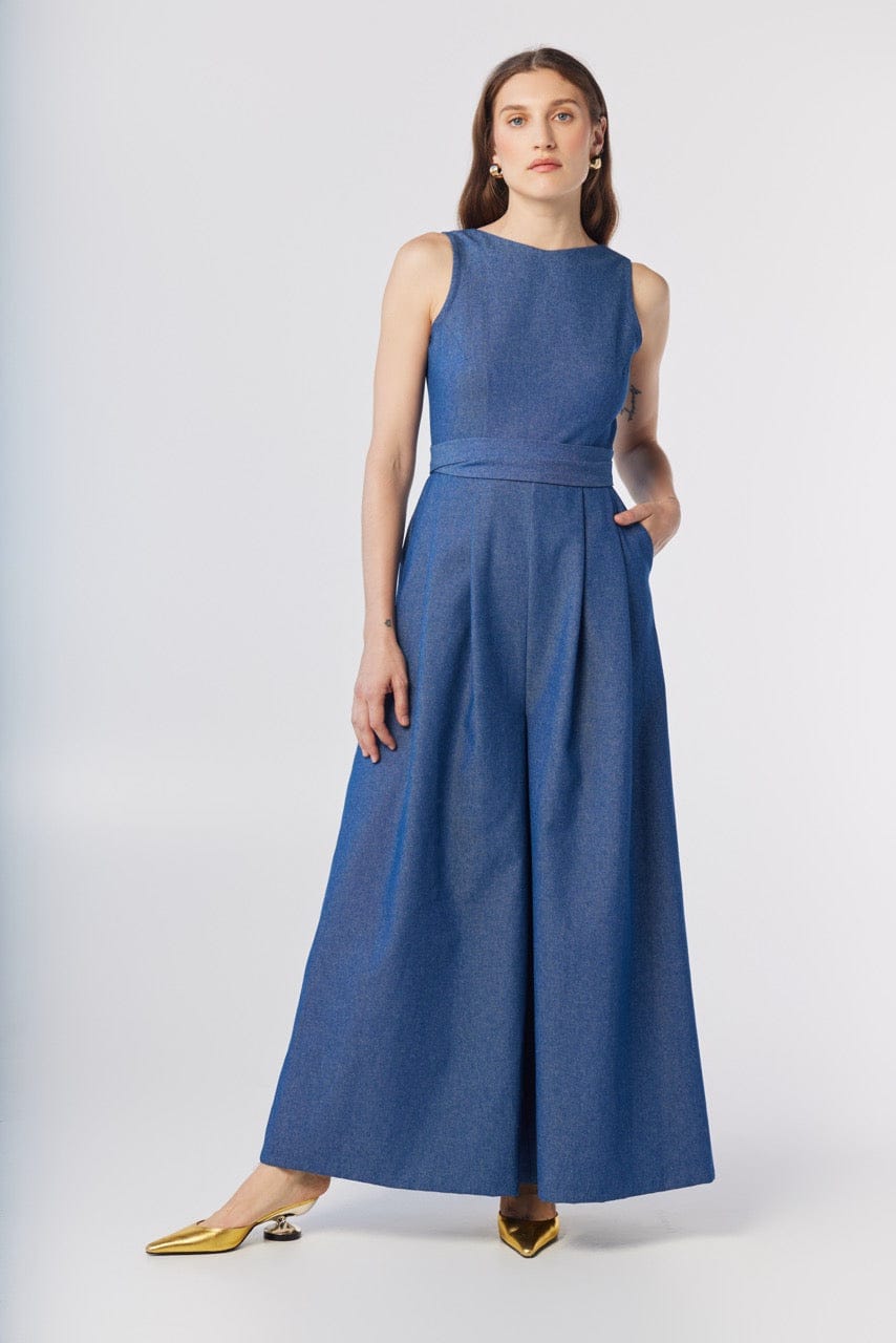 Kyoko Jumpsuit in Denim Jumpsuits CHRISTINE ALCALAY Denim 0