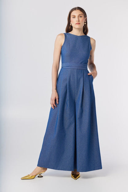 Kyoko Jumpsuit in Denim Jumpsuits CHRISTINE ALCALAY Denim 0