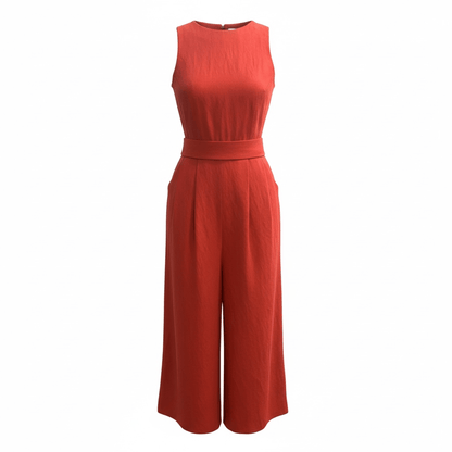 Kyoko Jumpsuit in Cayenne Linen Blend Jumpsuits CHRISTINE ALCALAY