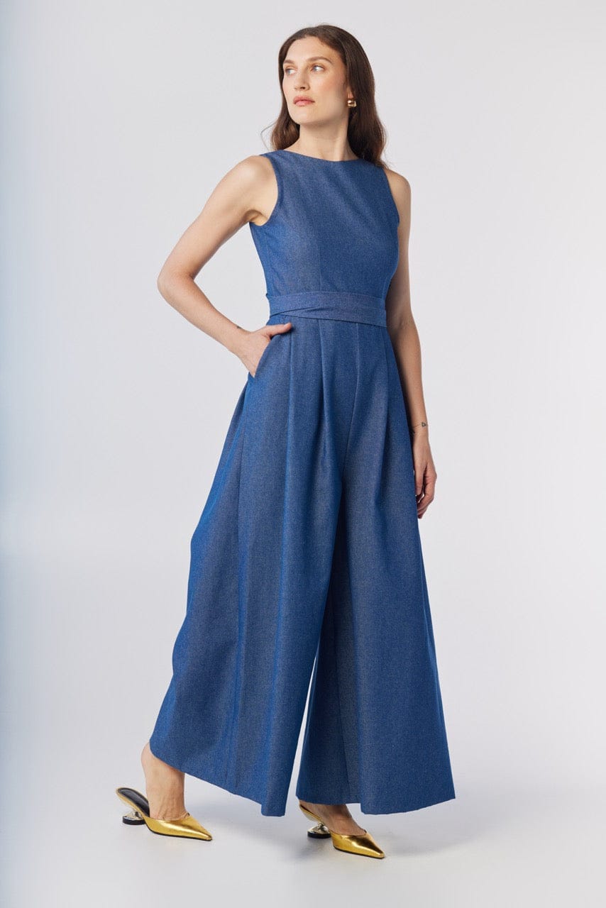 Kyoko Jumpsuit in Denim Jumpsuits CHRISTINE ALCALAY