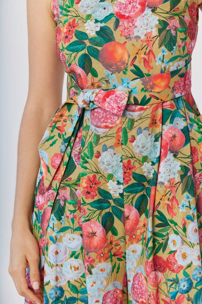 Kyoko Jumpsuit in Pom Floral Linen Cotton Jumpsuits CHRISTINE ALCALAY