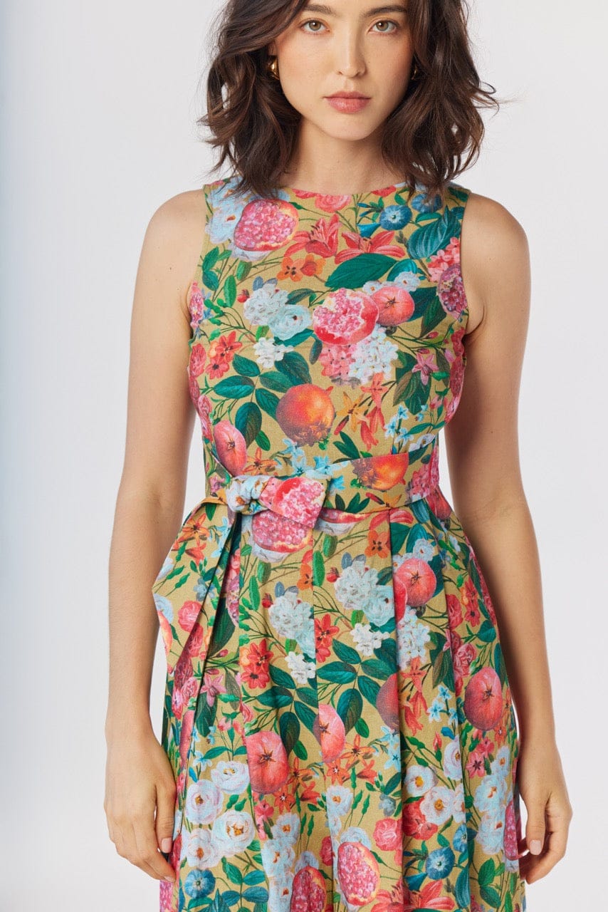 Kyoko Jumpsuit in Pom Floral Linen Cotton Jumpsuits CHRISTINE ALCALAY