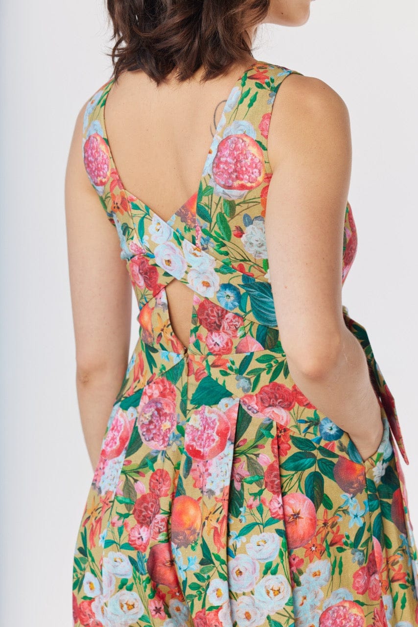 Kyoko Jumpsuit in Pom Floral Linen Cotton Jumpsuits CHRISTINE ALCALAY Pom Floral 0