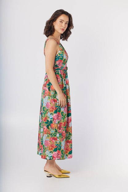 Quynh Jumpsuit in Pom Floral Linen Cotton Jumpsuits CHRISTINE ALCALAY