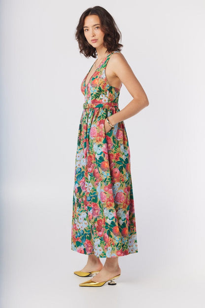 Quynh Jumpsuit in Pom Floral Linen Cotton Jumpsuits CHRISTINE ALCALAY