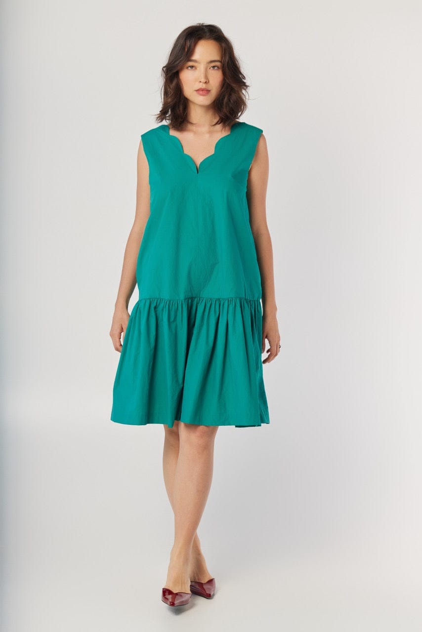 Ramona Jumpsuit in Malachite Green Cotton Jumpsuits CHRISTINE ALCALAY