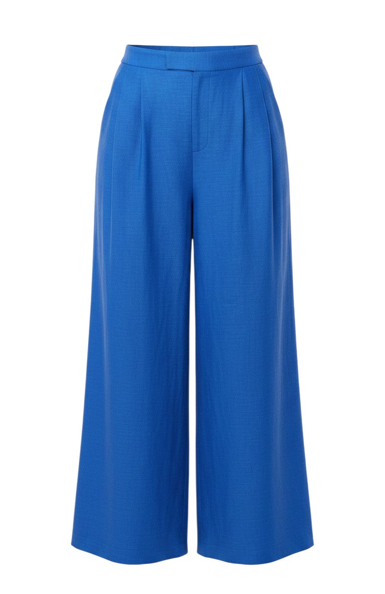 Katherine Wide Leg Pant in Cupro Linen Pants CHRISTINE ALCALAY
