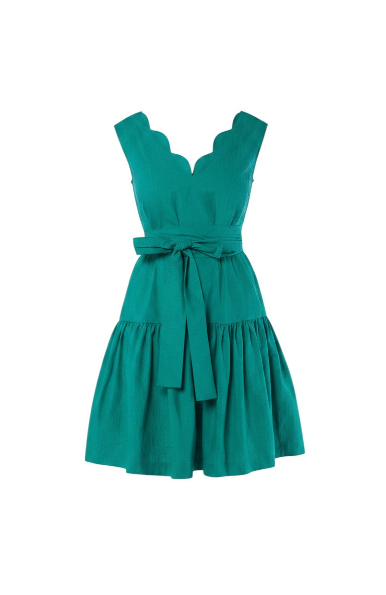 Ramona Jumpsuit in Malachite Green Cotton Jumpsuits CHRISTINE ALCALAY