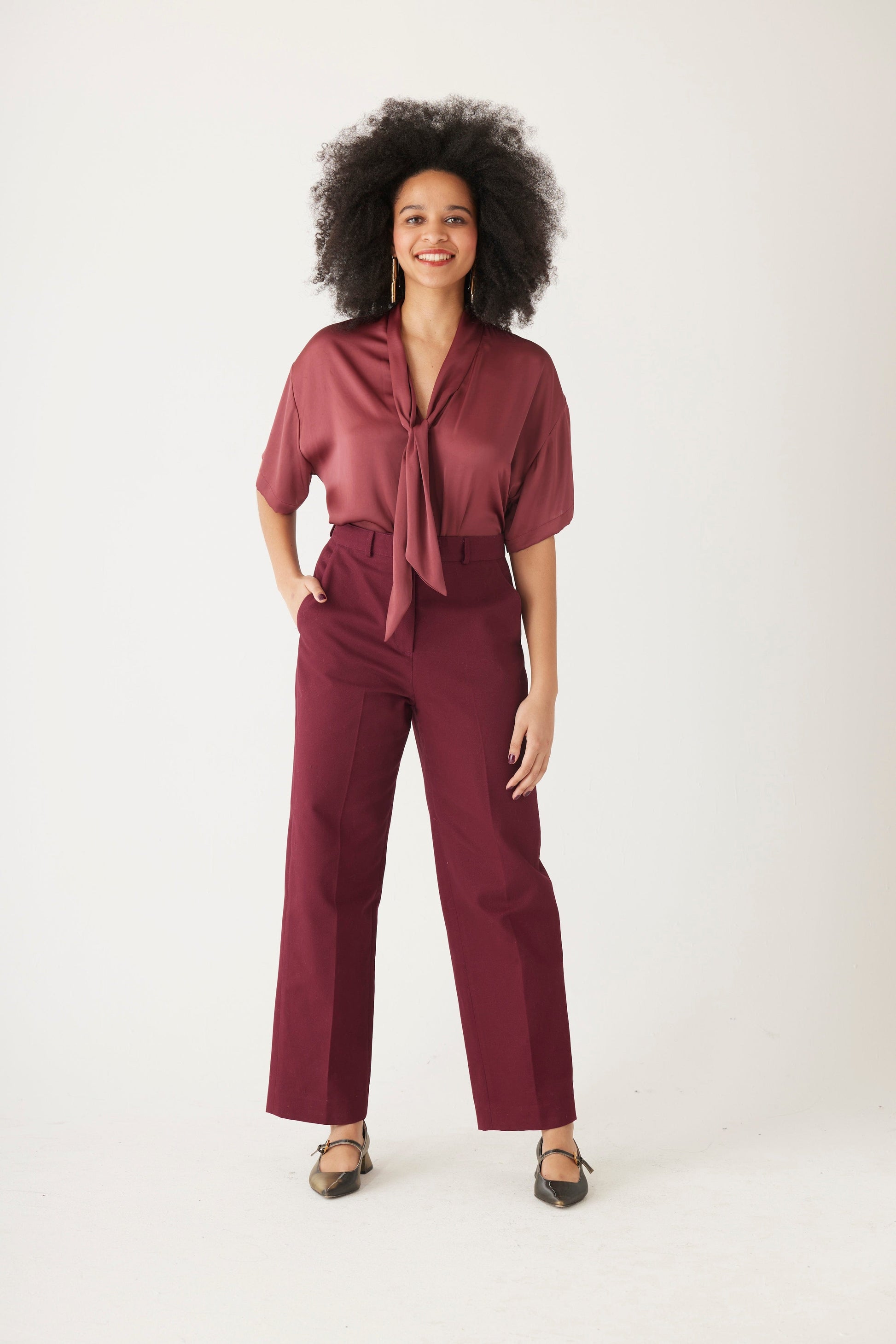 Piper Pant in Cotton Twill Pant CHRISTINE ALCALAY   