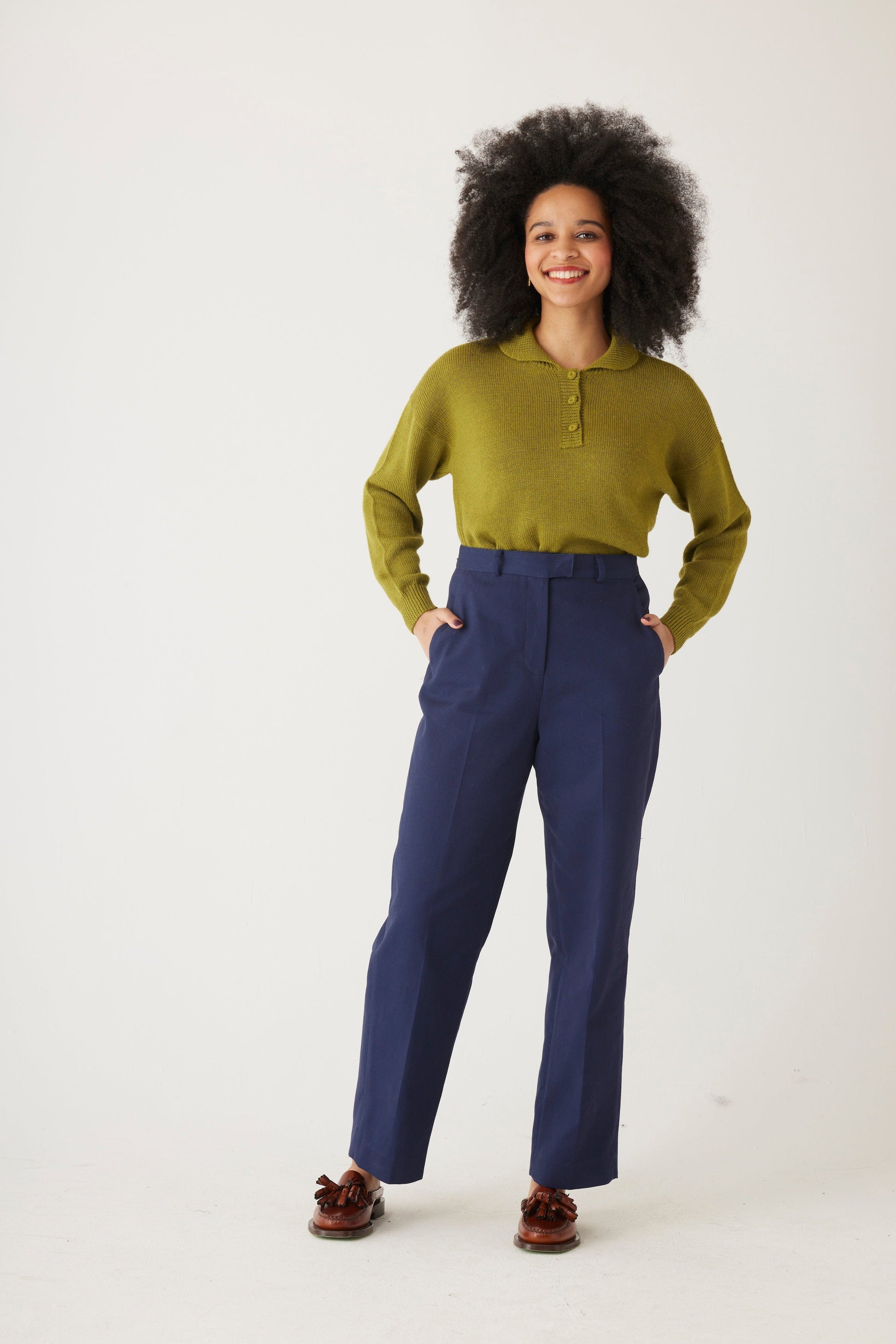 Piper Pant in Cotton Twill Pant CHRISTINE ALCALAY   