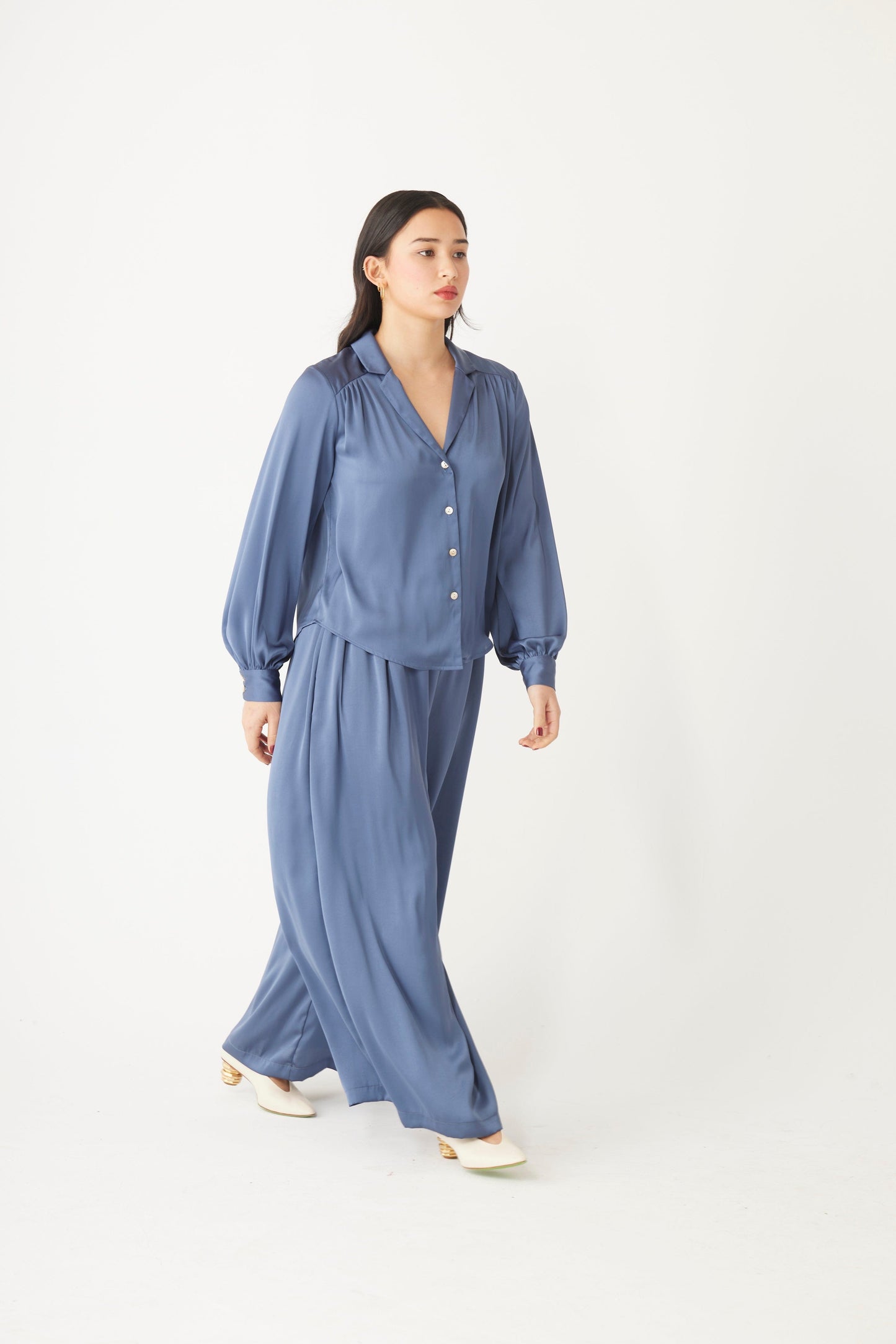 Gretchen Pant in Japanese Charmeuse Pant CHRISTINE ALCALAY   