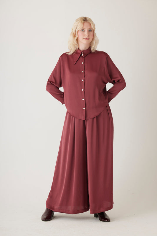 Gretchen Pant in Japanese Charmeuse Pant CHRISTINE ALCALAY   