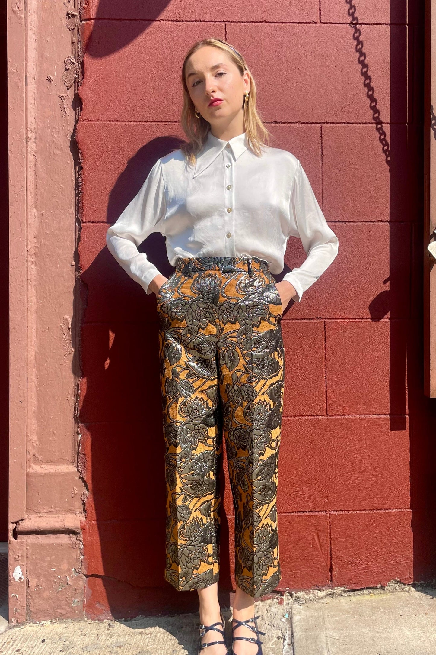 Piper Pant in Brocade Pant CHRISTINE ALCALAY   