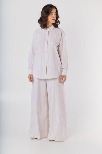 Angela Pants in Candy Stripe Seersucker Pants CHRISTINE ALCALAY