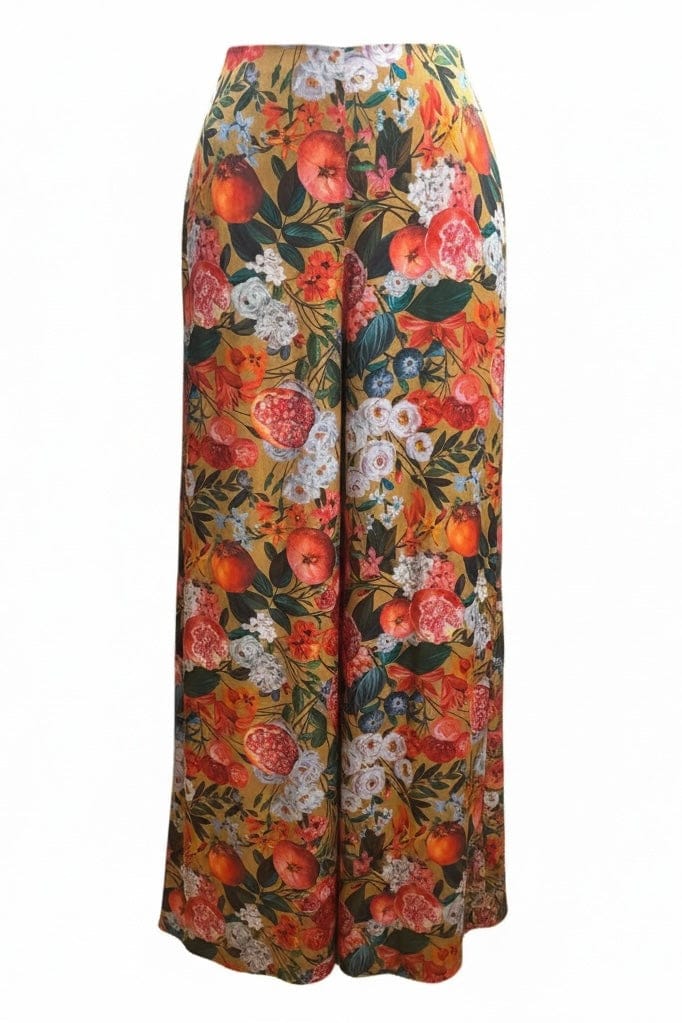 Angela Pants in Pom Floral Washed Silk Pants CHRISTINE ALCALAY