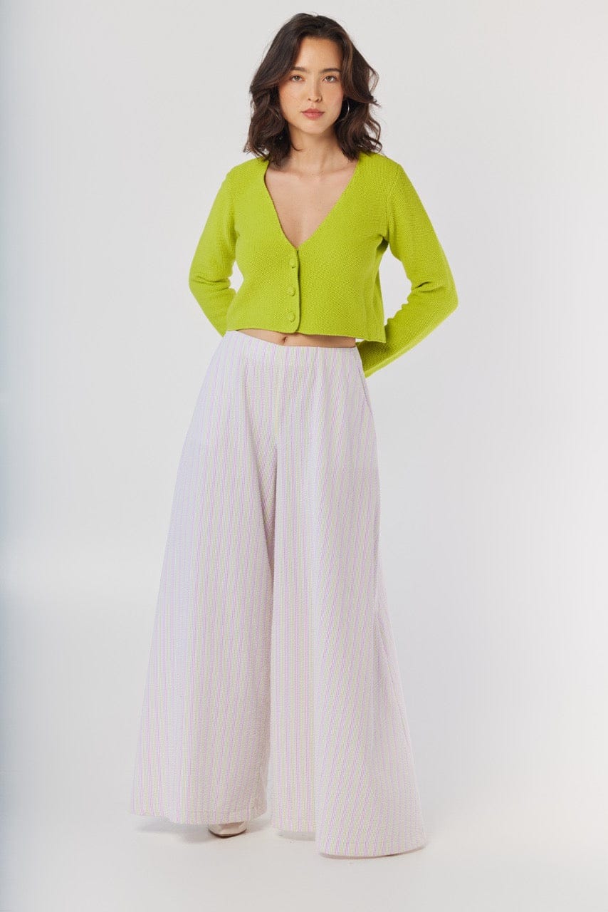 Angela Pants in Candy Stripe Seersucker Pants CHRISTINE ALCALAY Candy Stripe 0