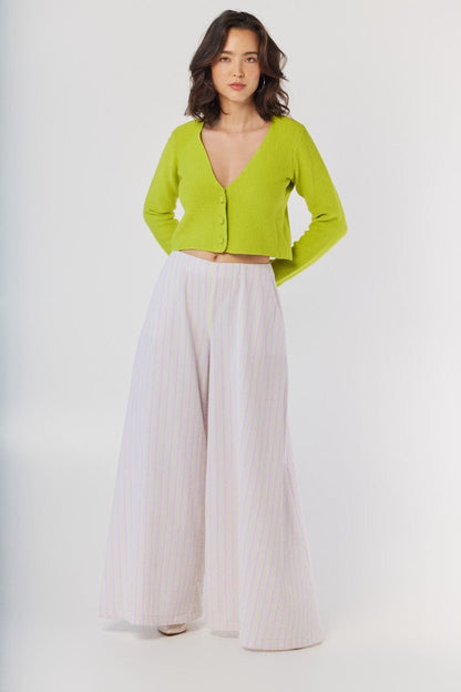 Angela Pants in Candy Stripe Seersucker Pants CHRISTINE ALCALAY Candy Stripe 0