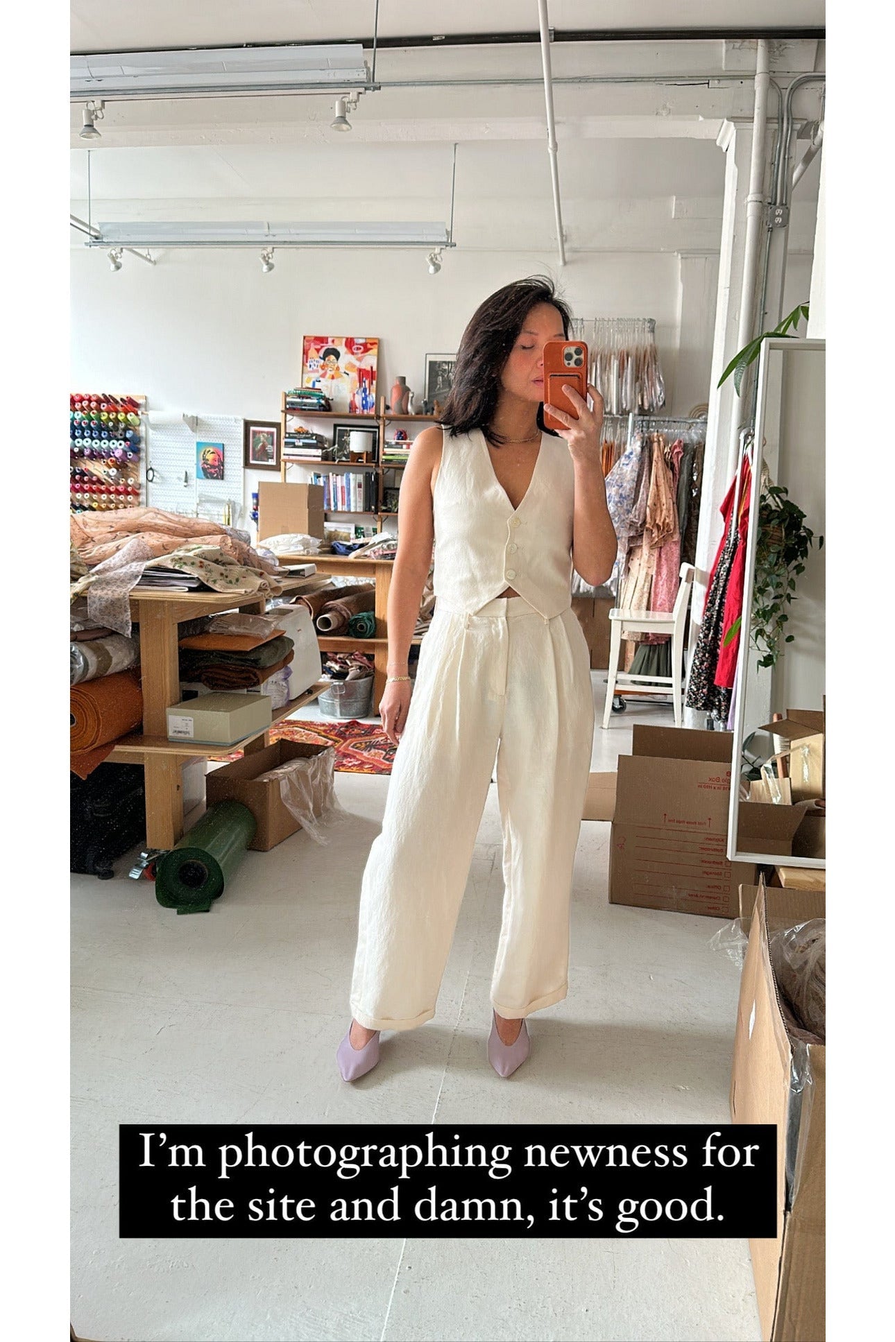 Charlie Pant in Linen Blend Pants CHRISTINE ALCALAY   