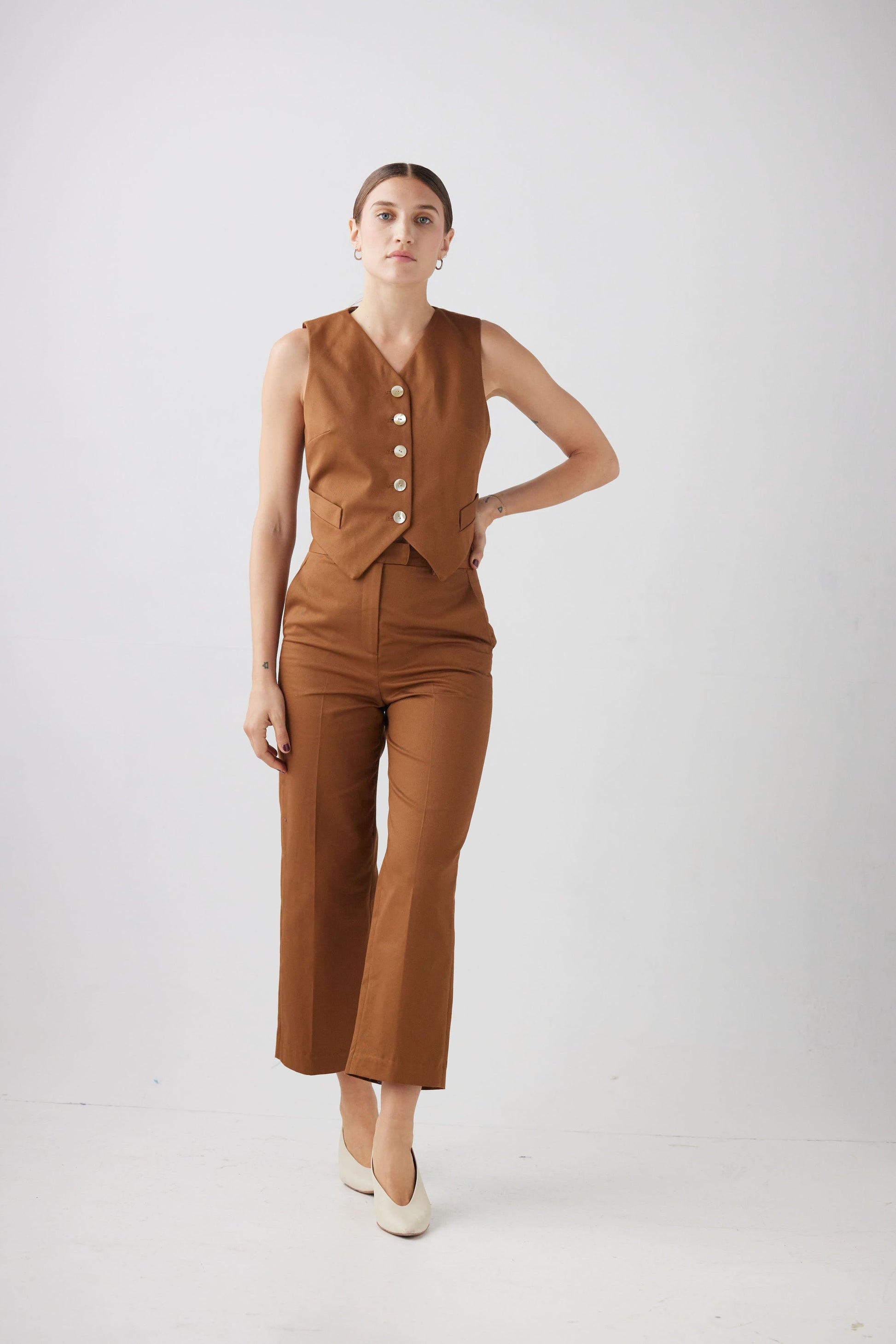 Piper Pant in Cotton Twill Pants CHRISTINE ALCALAY   