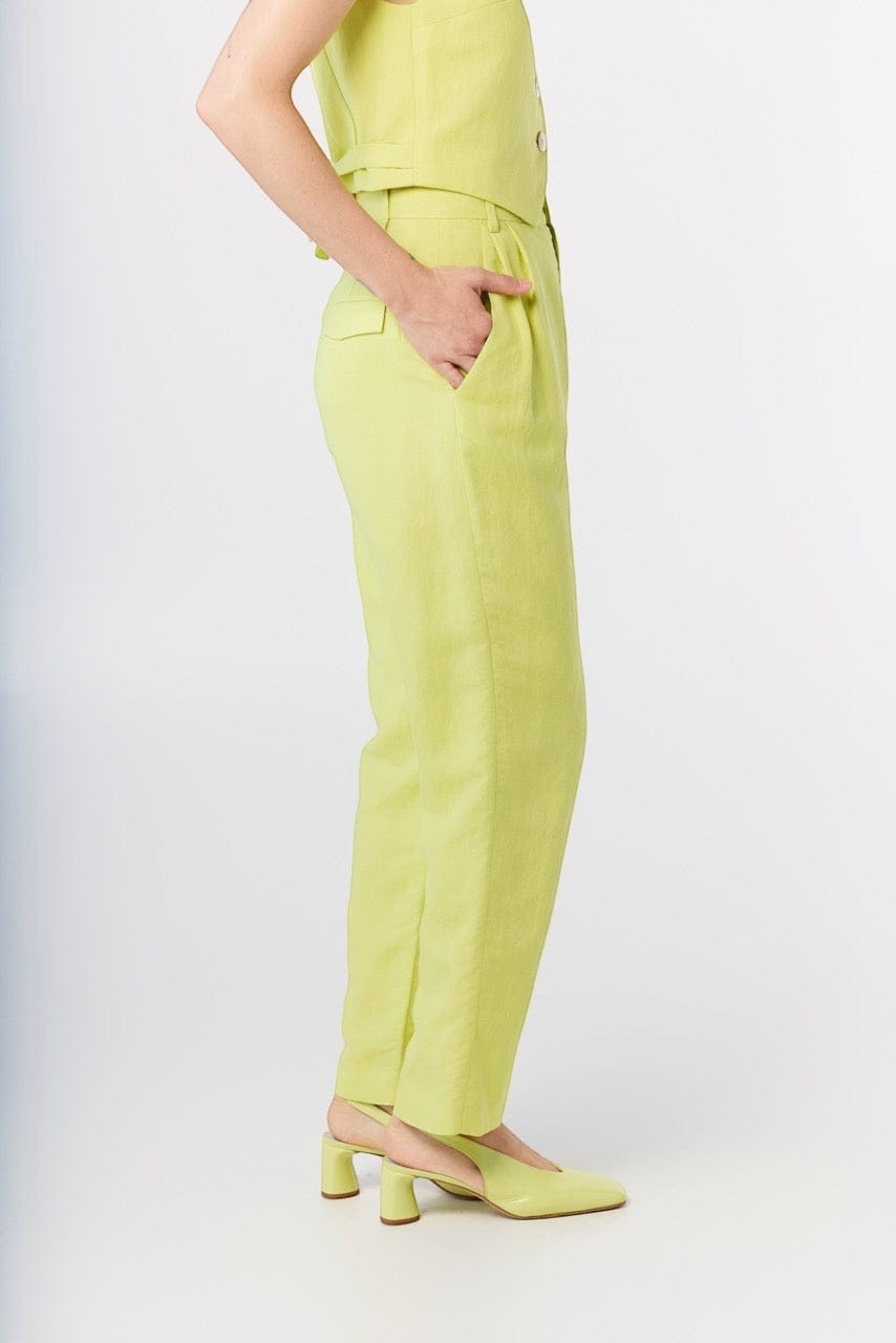 Sophia Tapered Pant in Linen Pants CHRISTINE ALCALAY
