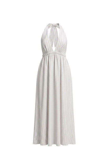 Zoe Dress in Candy Stripe Seersucker Dresses CHRISTINE ALCALAY