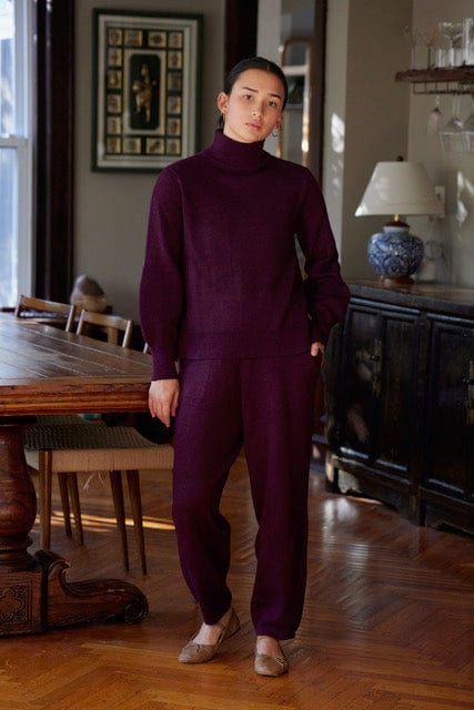 Storyteller Lounge Set (Top & Pants) Sweaters CHRISTINE ALCALAY plum XS/S