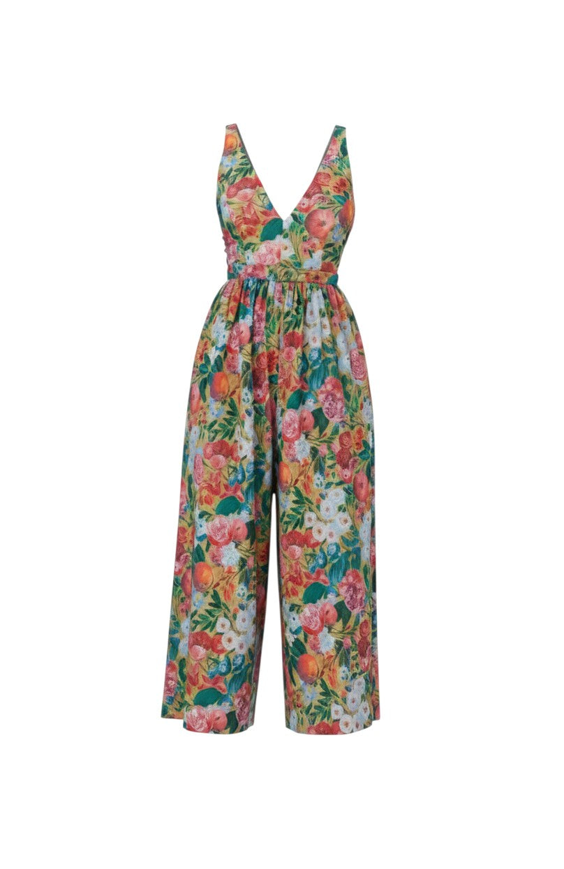 Quynh Jumpsuit in Pom Floral Linen Cotton Jumpsuits CHRISTINE ALCALAY