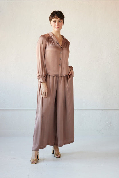 Rose Blouse in Japanese Charmeuse Tops CHRISTINE ALCALAY