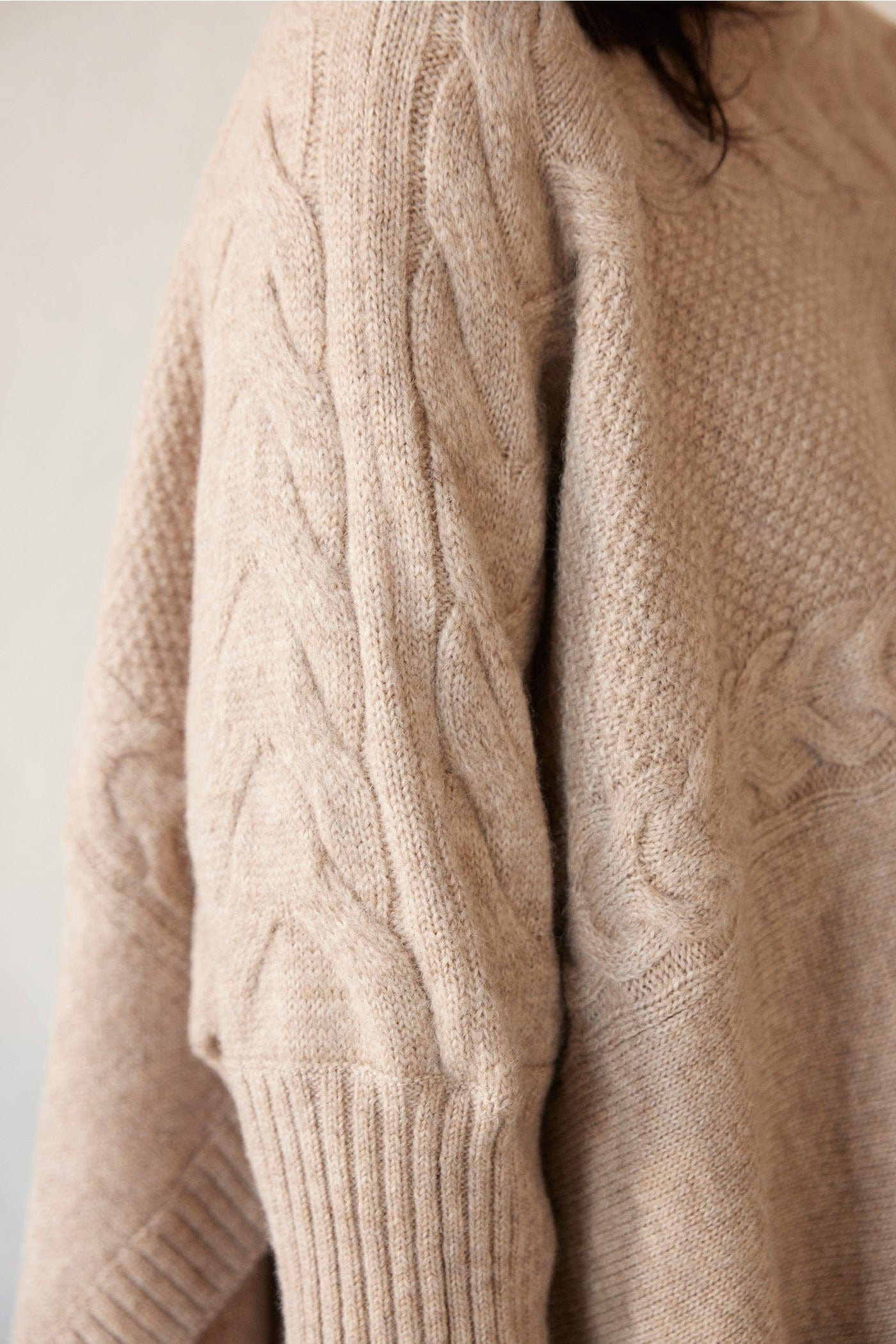 SAMPLE FW23 - Cat Poncho in Alpaca Wool Blend Samples CHRISTINE ALCALAY   