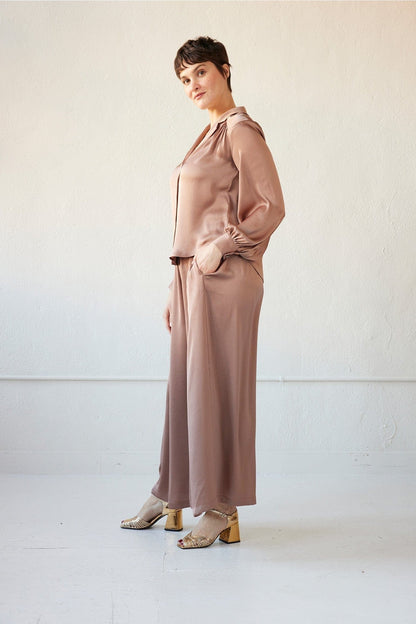 Rose Blouse in Japanese Charmeuse Tops CHRISTINE ALCALAY