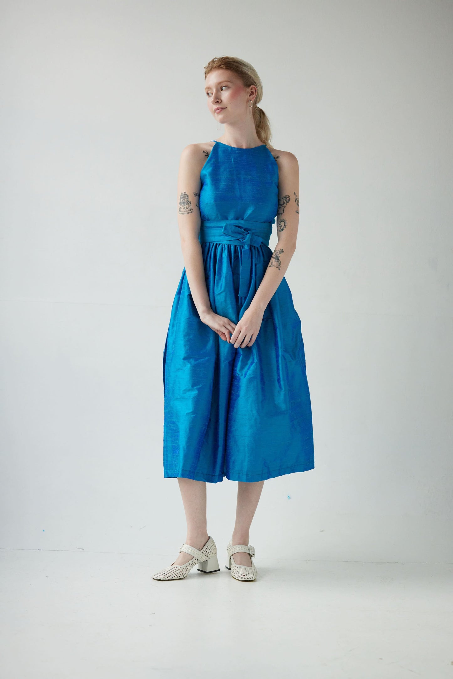 SAMPLE SS24 - Mari Dress in Silk Dupioni Samples CHRISTINE ALCALAY   