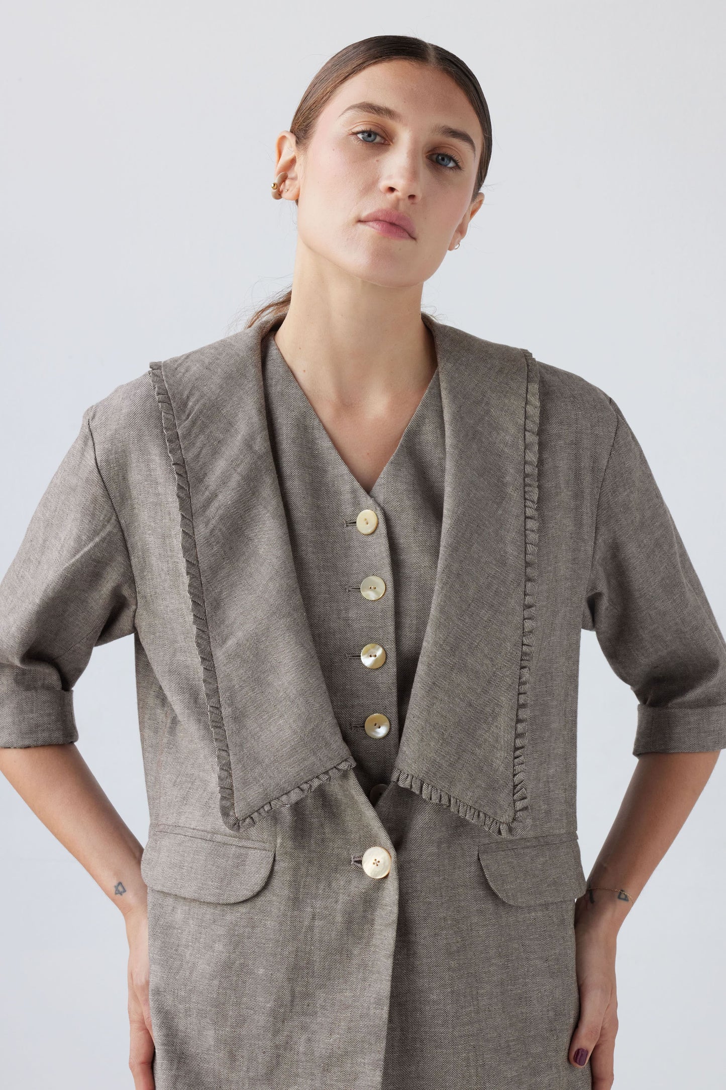 SAMPLE - Sandra Jacket in Soft Suiting Samples CHRISTINE ALCALAY   