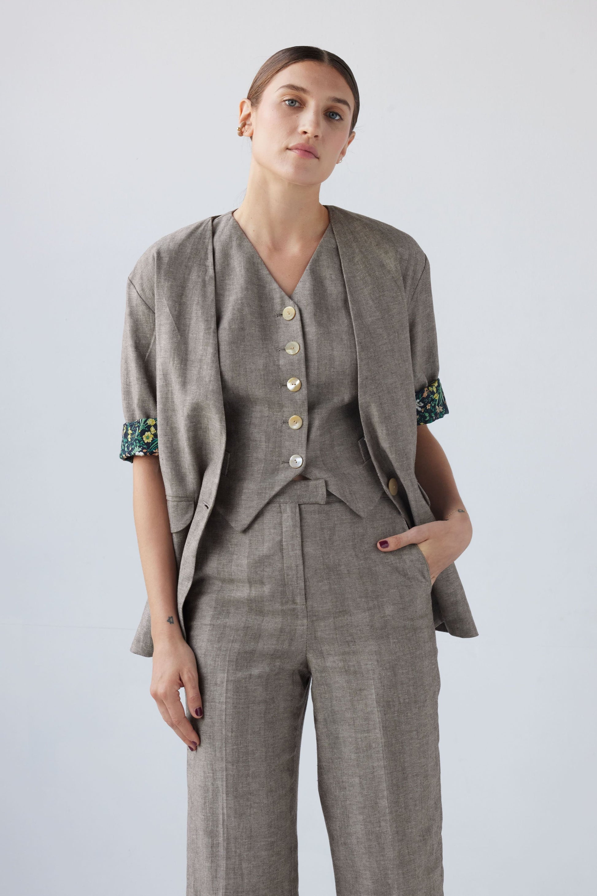 SAMPLE - Sandra Jacket in Soft Suiting Samples CHRISTINE ALCALAY   