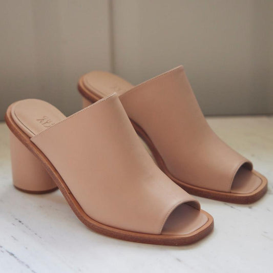 SAMPLE SS25 - Masha Mule Heel in Petal Shoes CHRISTINE ALCALAY   