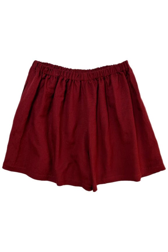 Gigi Shorts in Linen Blend Shorts CHRISTINE ALCALAY Cranberry XS/S 