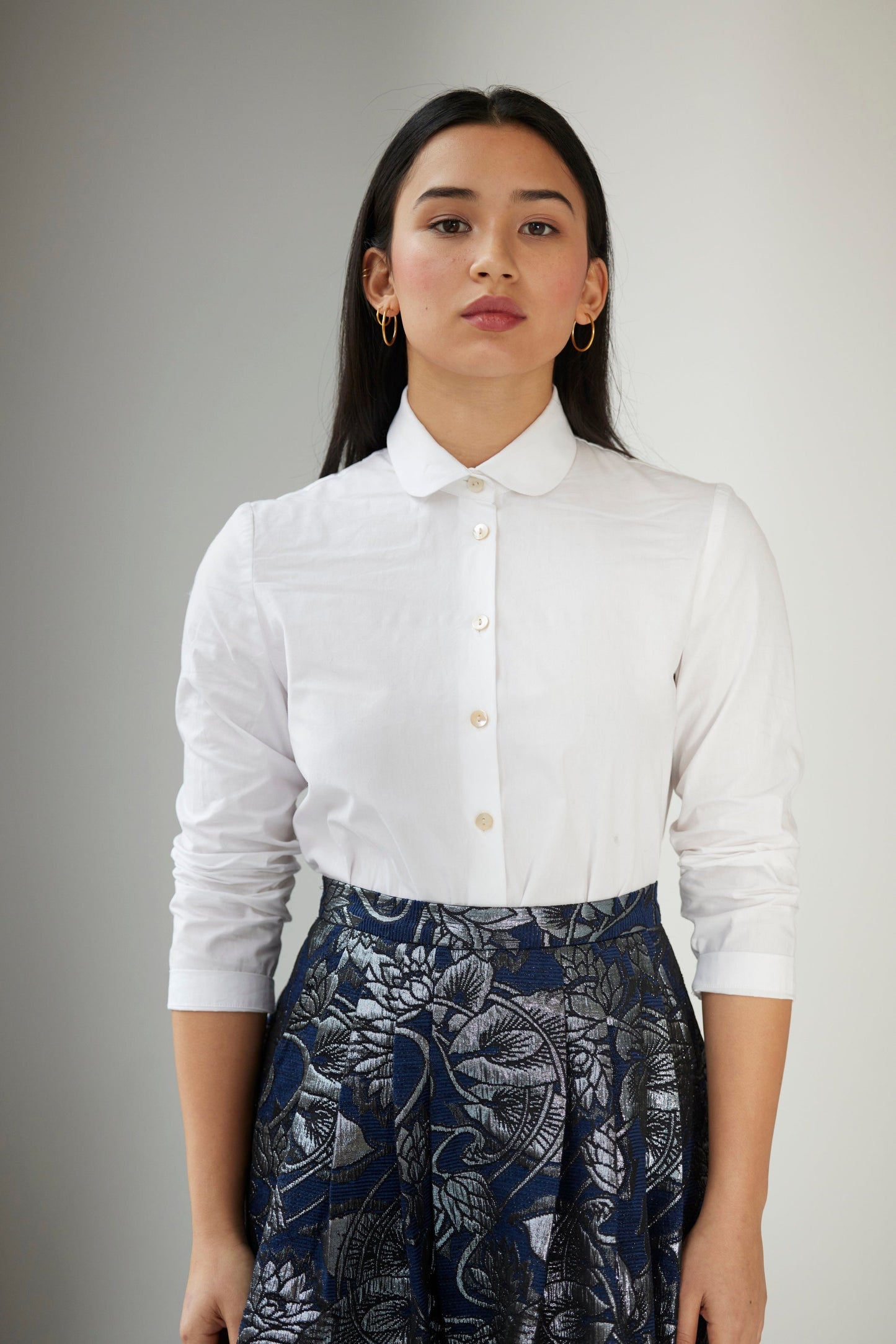 Audrey Midi Skirt in Brocade Skirts CHRISTINE ALCALAY