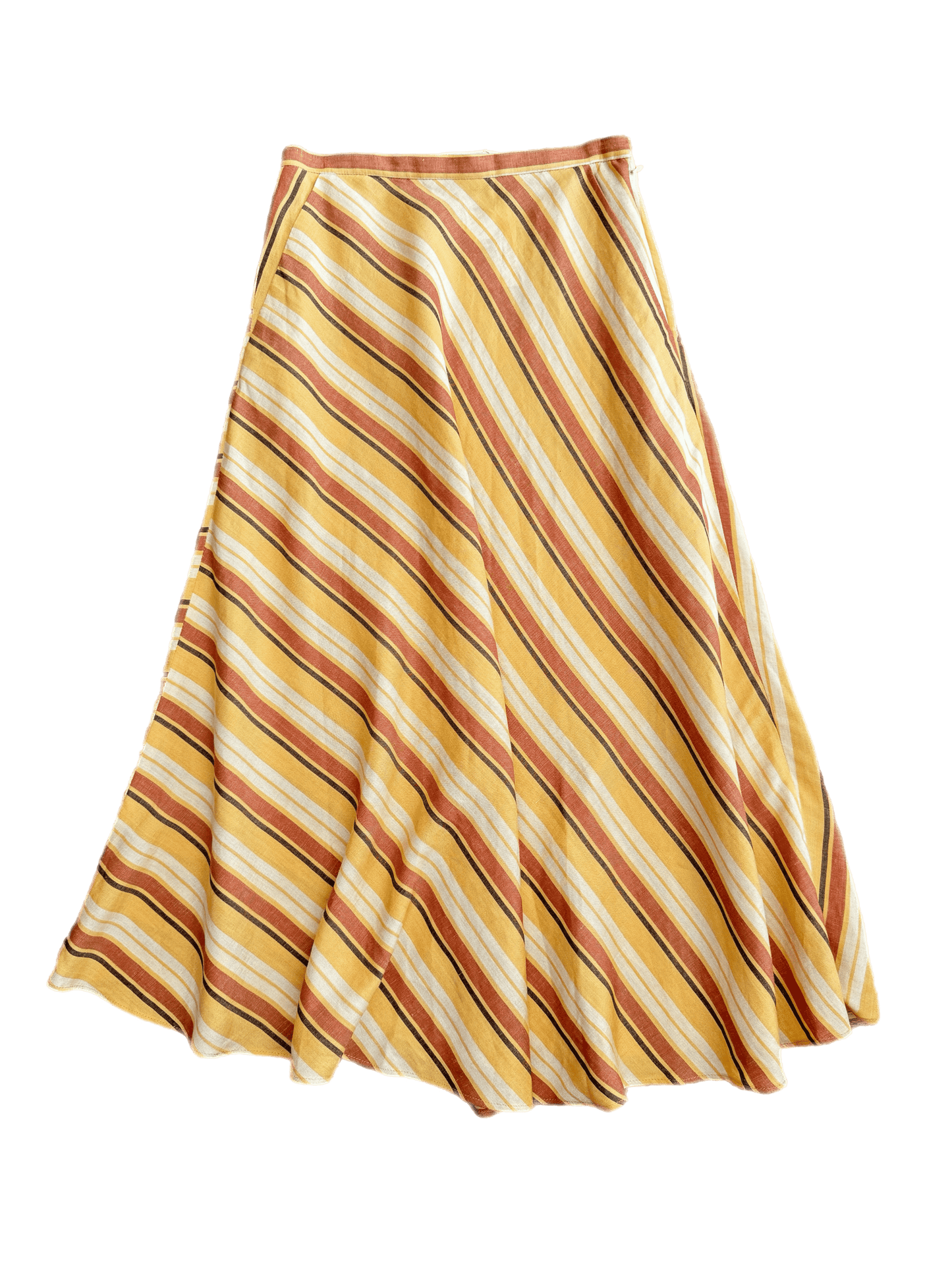 Christine Skirt in Tuscan Linen Stripe Skirts CHRISTINE ALCALAY   