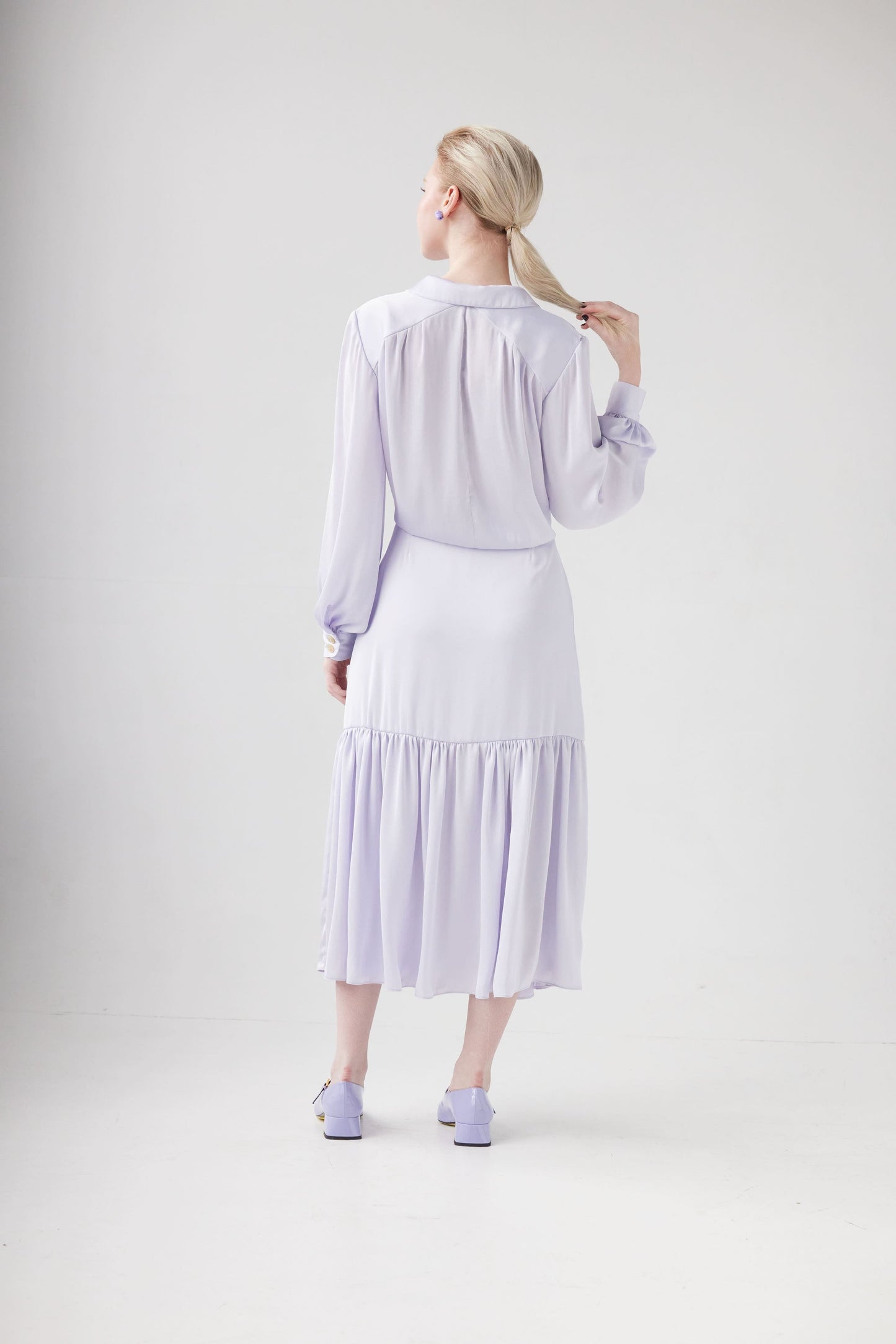 Colette Skirt in Japanese Charmeuse Skirts CHRISTINE ALCALAY   