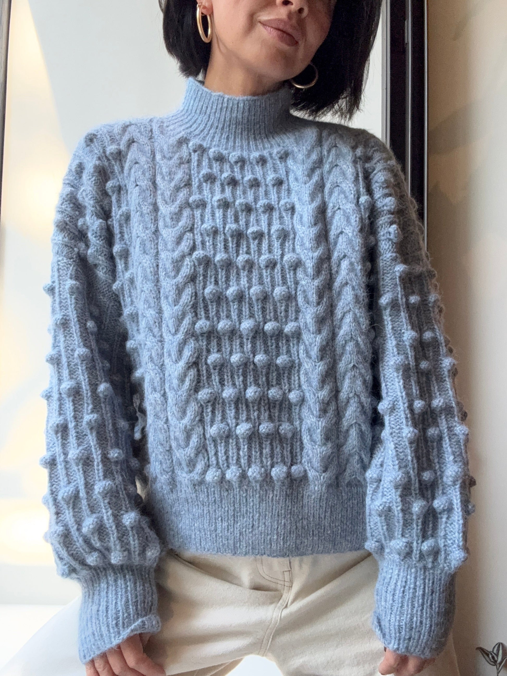 Bobbie Popcorn Sweater in Alpaca Sweater CHRISTINE ALCALAY   