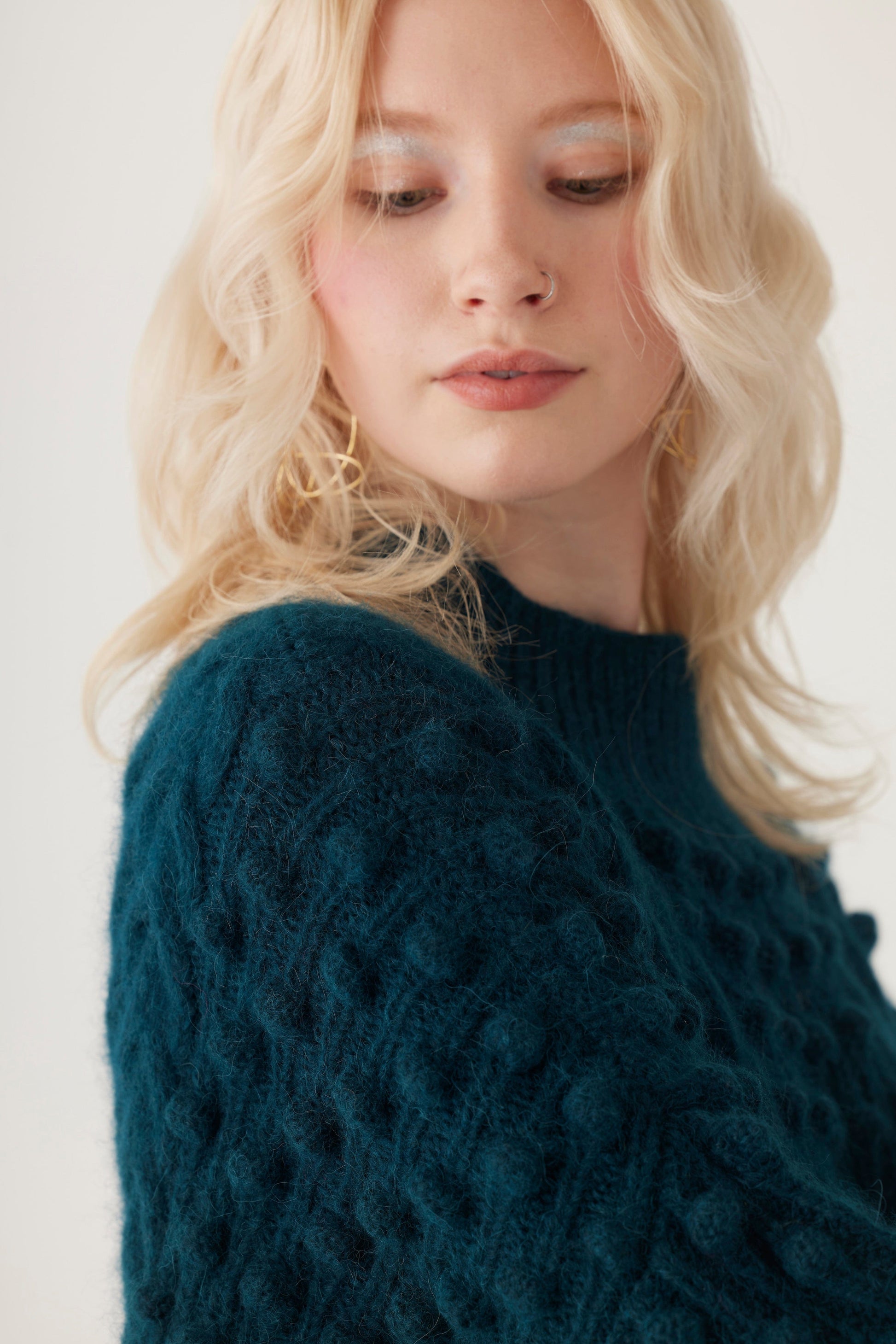 Bobbie Popcorn Sweater in Alpaca Sweater CHRISTINE ALCALAY   