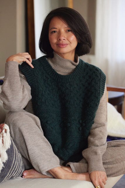 Mona Popcorn Sweater Vest Sweater CHRISTINE ALCALAY   