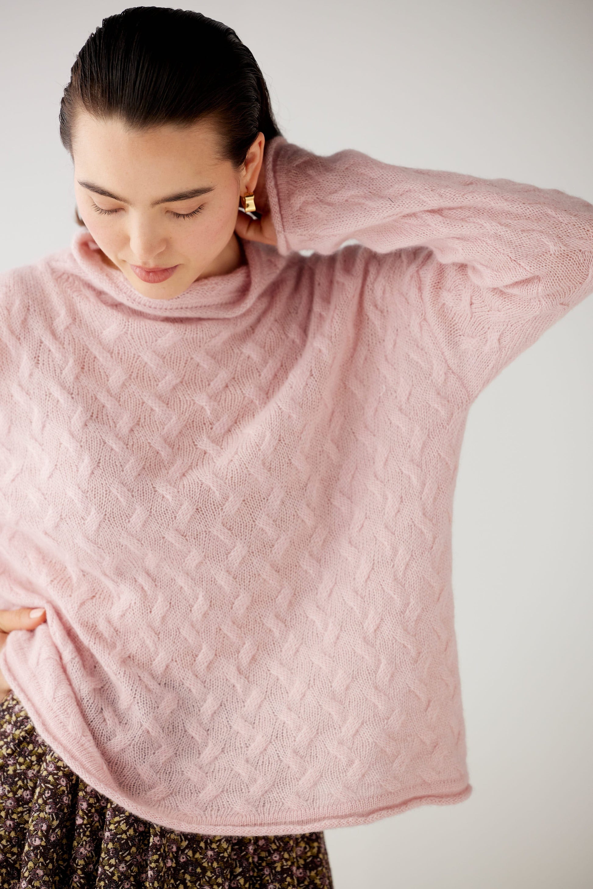 SAMPLE FW25 - Bianca Cable Sweater Samples CHRISTINE ALCALAY